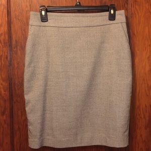 Express black and white pencil skirt with pockets